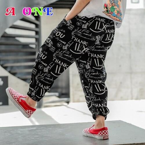 Summer boys pants kids pants baby bottom clothing fashion loose print letter clothes