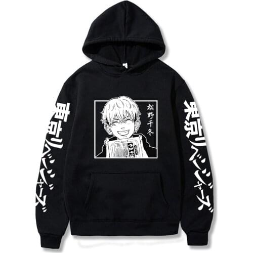 Hot Anime Tokyo Revengers Hoodies Matsuno Chifuyu Manga Print Sweatshirt Harajuku Long Sleeve Autumn Pullover Casual