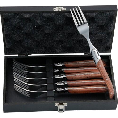 Knife and Fork Set Dinnerware Set Knife Stainless Steel Wooden Handletableware Kitchen Accessories