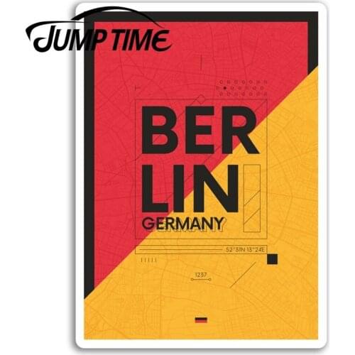 Jump Time for Berlin Germany Vinyl Stickers Travel Modern Fun Sticker Laptop Auto Bumper Motor Decal Waterproof Car Accessories