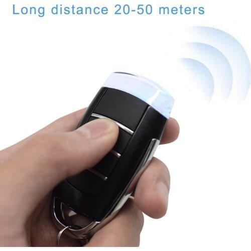 New Metal RF Wireless Remote Controller Two Buttons Learning Code Transmitter​ 433MHz For Garage Gates Doors
