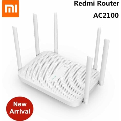 Original Xiaomi Redmi AC2100 Router AC2100 2.4G 5.0GHz 128MB RAM 2033Mbps Wireless Router Wifi Repeater Work with Mijia APP