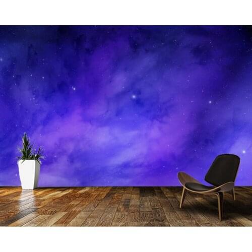 Papel de parede Night sky star universe ceiling 3d wallpaper,living room tv wall bedroom wall papers home decor bar cafe mural