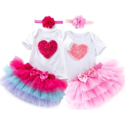 Princess Dress for Girls 1 Year Baby Girls Birthday Dress Cake Smash Outfit Infant Dresses 12M Toddler Vestidos Infantil 3 Piece