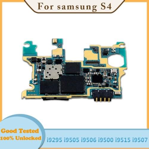 Full Tested 100% Unlocked For Samsung Galaxy S4 i9295 i9505 i9506 i9500 i9515 i9507 Motherboard Logic Board MB Mainboard