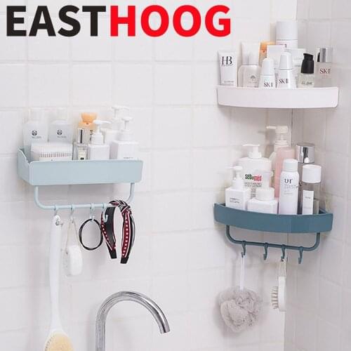 Portable Bathroom Storage Rack Draining Design Space Saving Separable Storage Box Plastic Rack For Home Storage