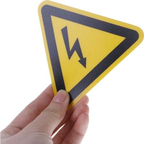 Warning Sticker Adhesive Labels Electrical Shock Hazard Danger Notice Safety 25mm 50mm 100cm PVC Waterproof S29 20 dropshipping