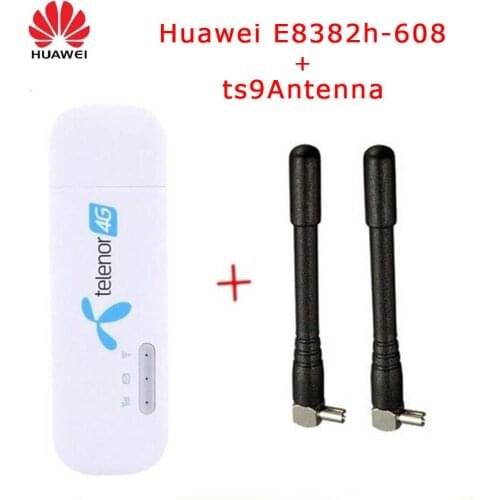 Unlocked Huawei E8372 ( plus a pair of antenna) LTE USB Wingle LTE 4G USB WiFi Modem car wifi E8372h-608 E8372h-153
