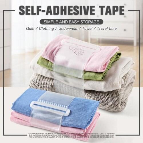 Self-adhesive Household Shirt Pants Storage Roll Bande Durable for Home Clothes UD88