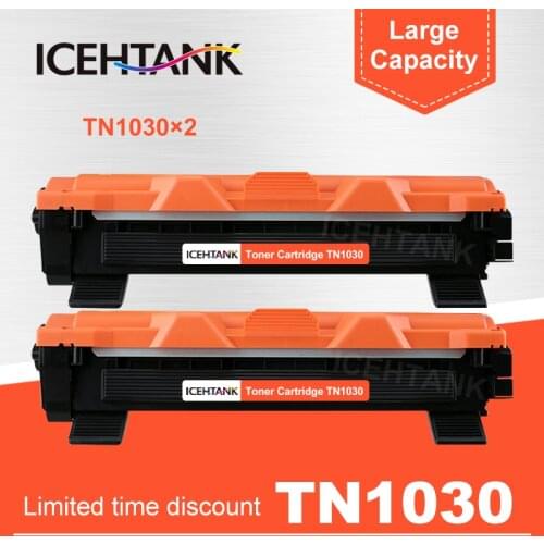 ICEHTANK 2PCS Compatible toner cartridge TN 1030 tn1030 for Brother HL-1110 1111 1112 1210 MFC-1810 1815 1816 DCP-1510 Printer
