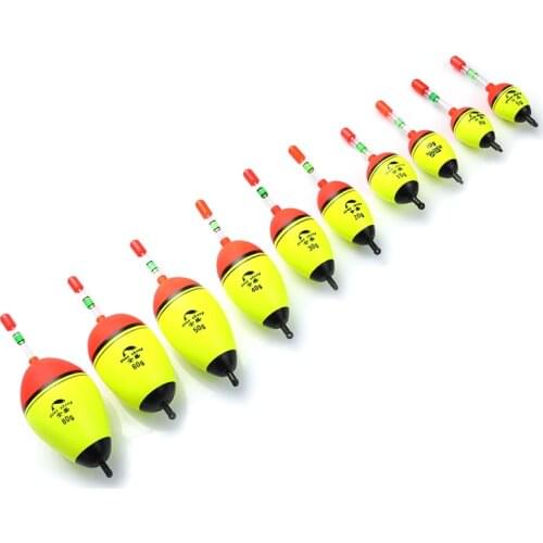 2Pcs EVA Luminous Fishing Night Float Light Stick Bobber Rock Fishing Striking Float Fishing Supplies