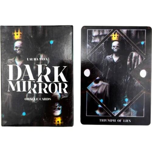 Dark Mirror Oracle Card 32 Cards Deck Tarots Family Party Board Game Tarots Card 87HF