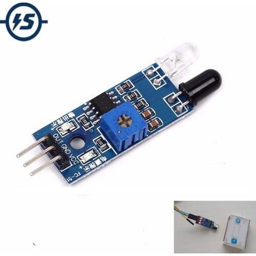 Smart Car Obstacle Avoidance Sensor Module Barrier IR Infrared Module Photoelectric Reflection Sensor 3 Wire for Arduino