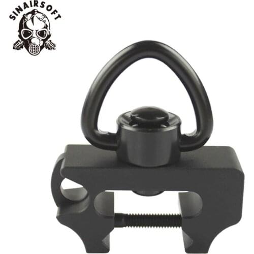 Hot High Quality (250 Lb. Pull)Quick-Detach Sling Adapter With 20mm Picatinny Rail Mount Base For Paintball Hunting Accessories
