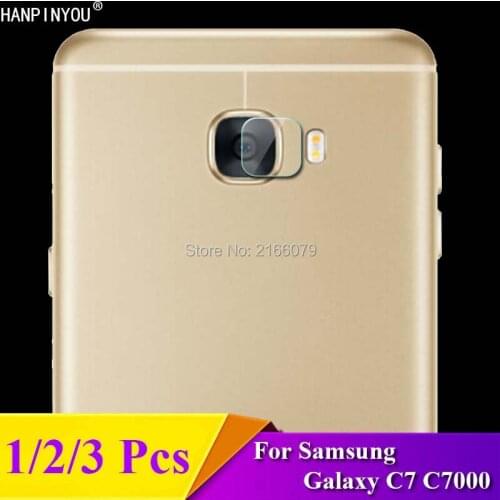 1 / 2 / 3 Pcs/Lot For Samsung Galaxy C7 C7000 5.7" Rear Camera Lens Protective Protector Cover Soft Tempered Glass Film Guard