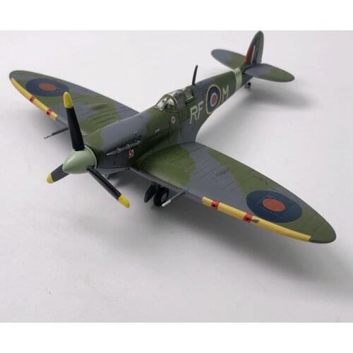 1:72 WWII British Spitfire Fighter Model & Dispaly Stand Office Decoration