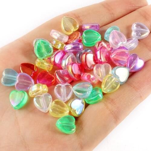 100/200pcs Multicolour Acrylic Star Shaped Flower Mixed Plated Beads for Children Bead for Jewelry Making DIY Bracelet wholesale