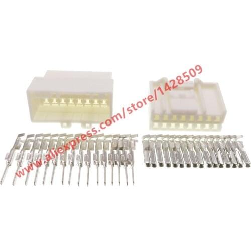 20 Sets 16 Pin Female Male Automotive Plug Electric Wire Cable Connector