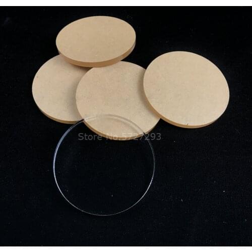 20pcs/lot Transparent Round Plexiglass Sheet Acrylic Disc Lucite Board organic glass polymethyl methacrylate 4mm thickness 50mm