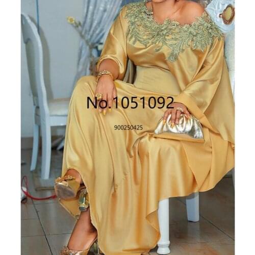 African Dresses for Women Plus Size Traditional Dashiki Diamond Satin Dress African Clothes Abaya Dubai Muslim Dress Africa Robe