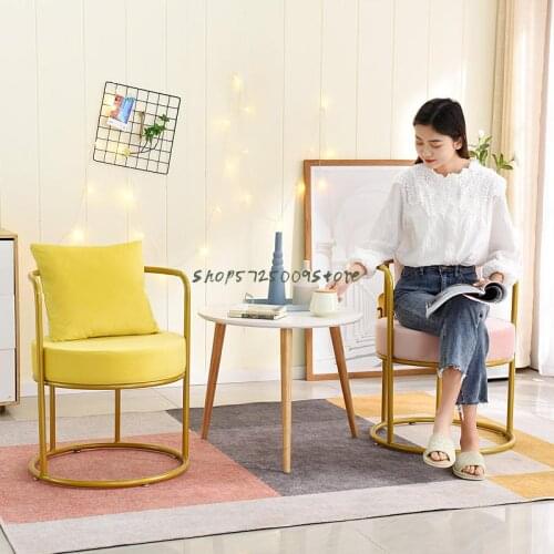 Balcony chair Nordic dressing mini lazy sofa small apartment bedroom single girl net red dressing makeup stool