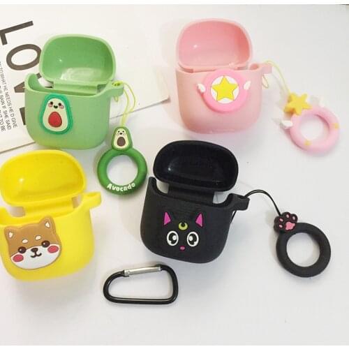 For JBL tune 220 Wireless Bluetooth earphone Case Cartoon funny coverProtective Case Silicone Cover for JBL 220 Tws /Tune 225