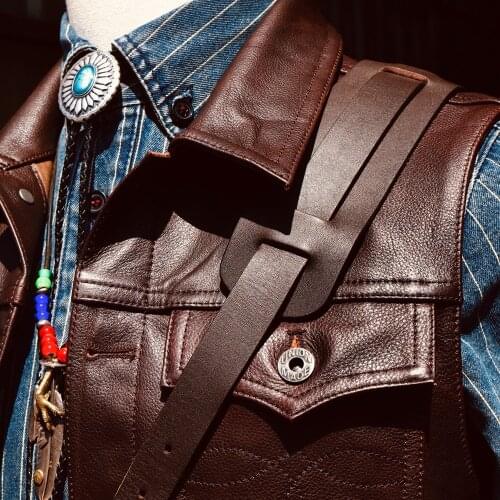 CDV299 Cidu Asian Size Super Quality Genuine Cow Leather Vintage Type3 Waistcoat Mens Cowhide Stylish Rider Vest