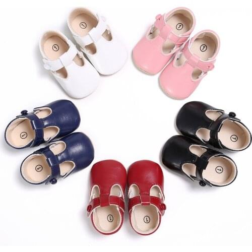 Baby Shoes candy colours Casual Princess Girls Baby Kids PU Leather Solid Infant Toddler Cute Ballet Shoes 0-18M