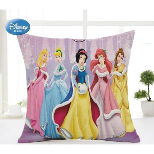 Home Fabric Disney Cartoon Mickey Minnie Snow Gong Cinderella Lovely Soft Pillowcase 1 Child Pillowcase 45x45cm Sofa Bedding