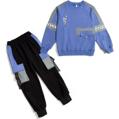 Kids boys spring / autumn suit letters printed Jacket + 2pcs sets of new casual trousers big virgin suit