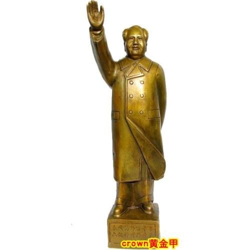 Brass ornaments like Chairman Mao waved bronze of Chairman Mao / public transportation / lifting door brakeroom Art