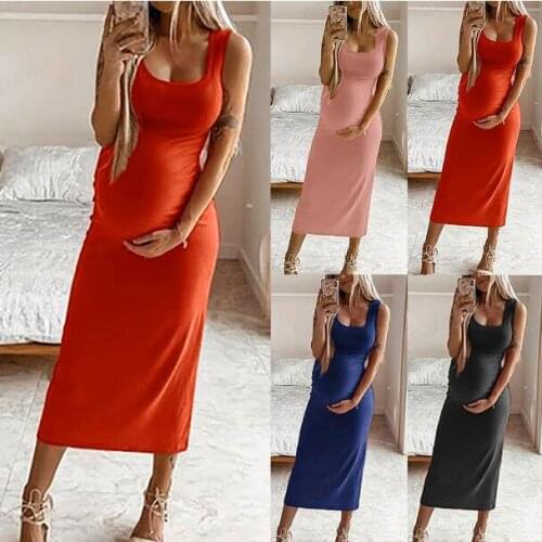 Summer new fashion sexy maternity dress big belly women personality comfortable cool large size sexy pregnant