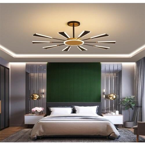 2020 New Light Luxury Living Room Lamp Post Modern Minimalist Bedroom Lamp Ultra-Thin Ceiling Lamp Nordic Restaurant Chandelier