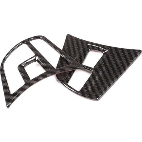 Carbon Fiber Style ABS Plastic Steering Wheel Button Frame Trim for BMW 3 4 Series F30 F32 F33 F34 GT 2014-18 Models Accessories