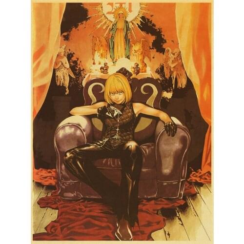 Landscape Classic Anime Series Death Note Printed Water-Soluble Canvas 11CT Cross Stitch Patterns DIY Jewelry