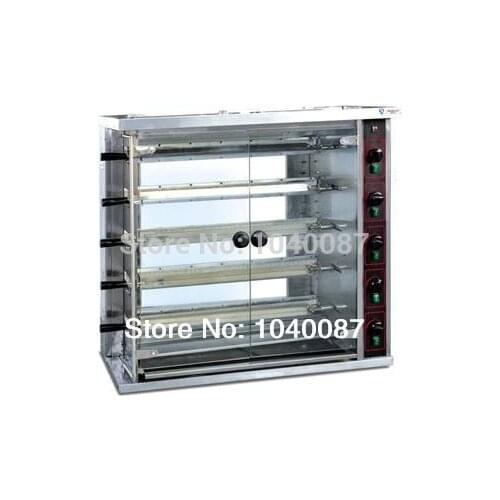 Five burners to roast,Gas duck roaster, chicken roaster machine, commercial chicken BBQ grill, chicken oven