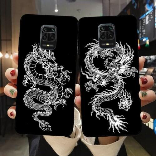 Remazy Fashion Dragon Animal Pattern Phone Cover For Xiaomi Redmi 7A 8 8A 9 9A 6Pro 9T 10X for poco X3 M3 Note 10 Lite Case