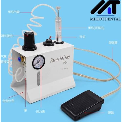 Dental Air Polisher Carving Engraving Machine with Turbine Handpiece Grinding