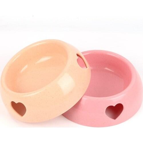 Pet Supplies Cat and Dog Rice Bowl Pet Love Single Bowl Dog Rice Bowl Small, Medium and Large Dog Food Bowl Snack Bowl