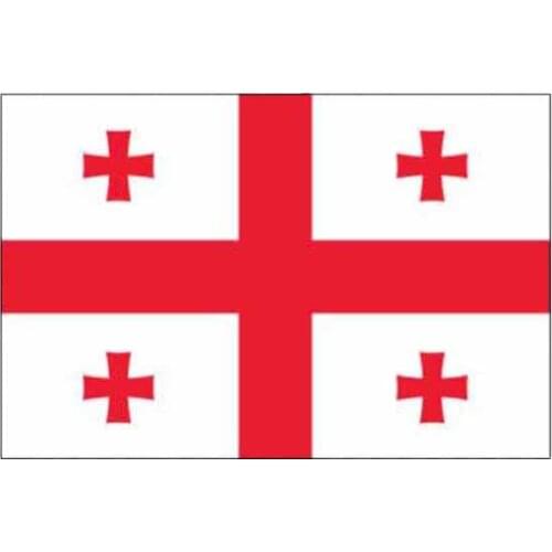 JUYOUHUI Exterior Accessories Interesting Car KK Vinyl Georgian Flag Waterproof Motorcycle Decal PVC 15cm X 9cm