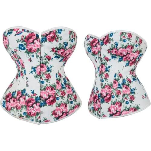 Women Corset Sexy Party Dresses Women Bustier Breathable Slimimg Body Shapwear Floral Corset For Summer Size XS-6XL