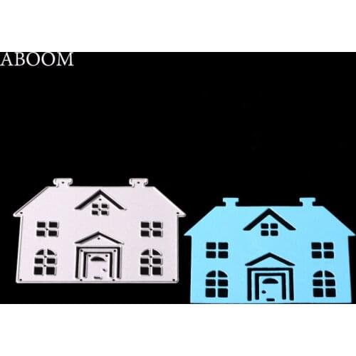 ABOOM 1PC New Scrapbooking DIY House Sharp Metal Steel Cutting Dies Book Photo Album Art Card Dies Cut Embossing Paper Stencils