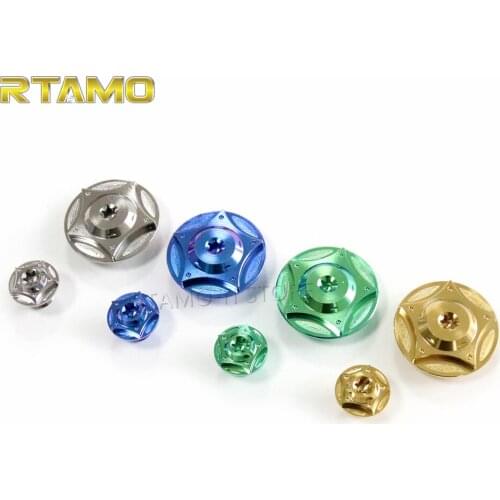 Motorcycle Accessories Engine Cover Hole Decorative Screw Engine Cap Plug Titanium Screws Kit For Yamaha Exciter 150