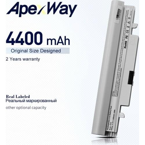 ApexWay 4400mAh White Battery For SAMSUNG AA-PB2VC3B AA-PB2VC6B AA-PB2VC6B/E AA-PB2VC6W AA-PL2VC6B AA-PL2VC6W