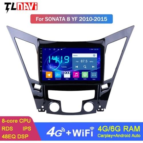 4G+64G car radio GPS Navigation system For 2011 2012 2013 2014 2015 HYUNDAI Sonata i40 i45 Android 9 IPS DSP CARPLAY 4G LTE