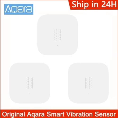 Xiaomi Aqara Smart Vibration Sensor Zigbee Motion Shock Sensor Detection Alarm Monitor Built-in Gyro For Home Safety Smart Home