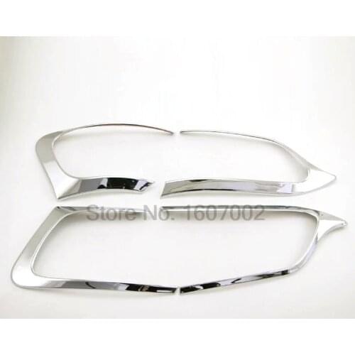 For Jeep Cherokee 2014 2015 ABS Chrome Car Rear Taillight Lamp Cover Trim Molding Bezel Decoreation Accessories 4pcs