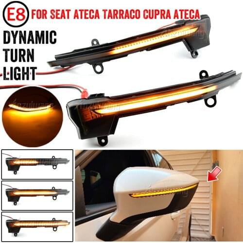 For Seat Ateca Cupra 5D 2016 2017 2018 2019 FR Xcellence Dynamic LED Blinker Sequential Turn Light Indicator Accessories 2PCS