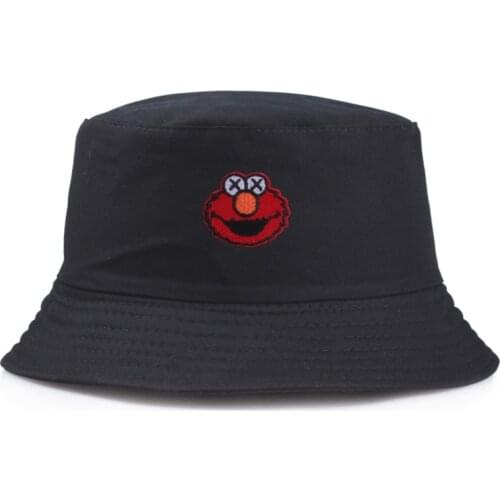 Cartoon Pattern Double-sided Cotton Men Bucket Hat Casual Wild Women Basin Hat Fisherman Hats Outdoor Shade Accessories