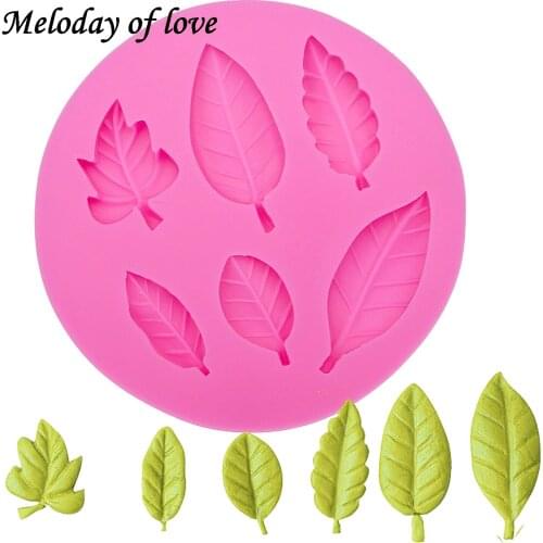 Maple leaf Silicone fondant molds cake decorating tools chocolate mould Flexible Baking tool dessert decorators moulds 0027